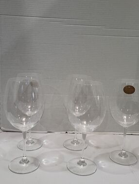 Set Of 5 Waterford Crystal Robert Mondavi Cabernet Sauvignon Wine Glasses 9-3/4”